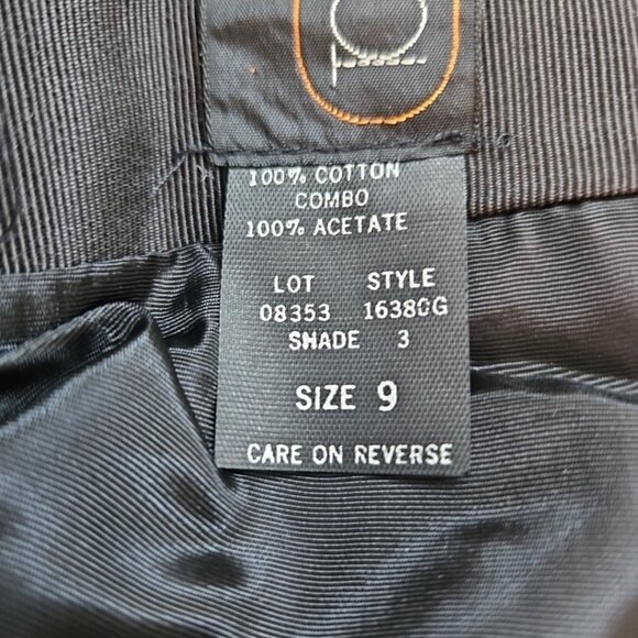 NOS Vintage Black Velvet Suiting Vest size 9 Satin Collar Goth Grunge Party - Picture 8 of 13